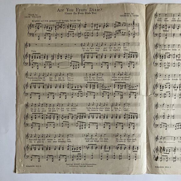 1910s Vintage Sheet Music Huckleberry Finn - If All My Dreams Were Made of Gold - Picture 14 of 16